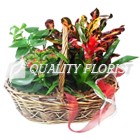 Blooming Plants in a Basket