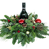 Holiday arrangement  with bottle
