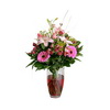 Pink Season flowers in a vase